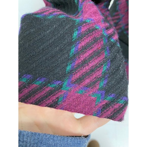 Vintage Karen Scott Petites women's blazer plaid button front size 4 - Picture 6 of 8